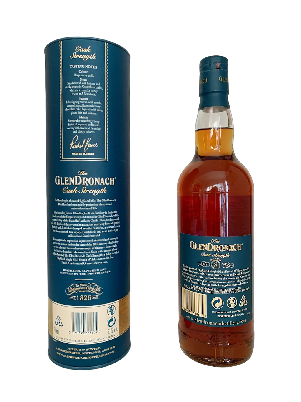 The Glendronach Highland single malt Scotch whisky Cask Strength Batch 8