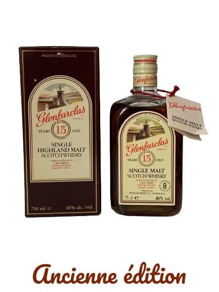 Glenfarclas single malt Scotch whisky 15 years old importé par Mähler-Besse