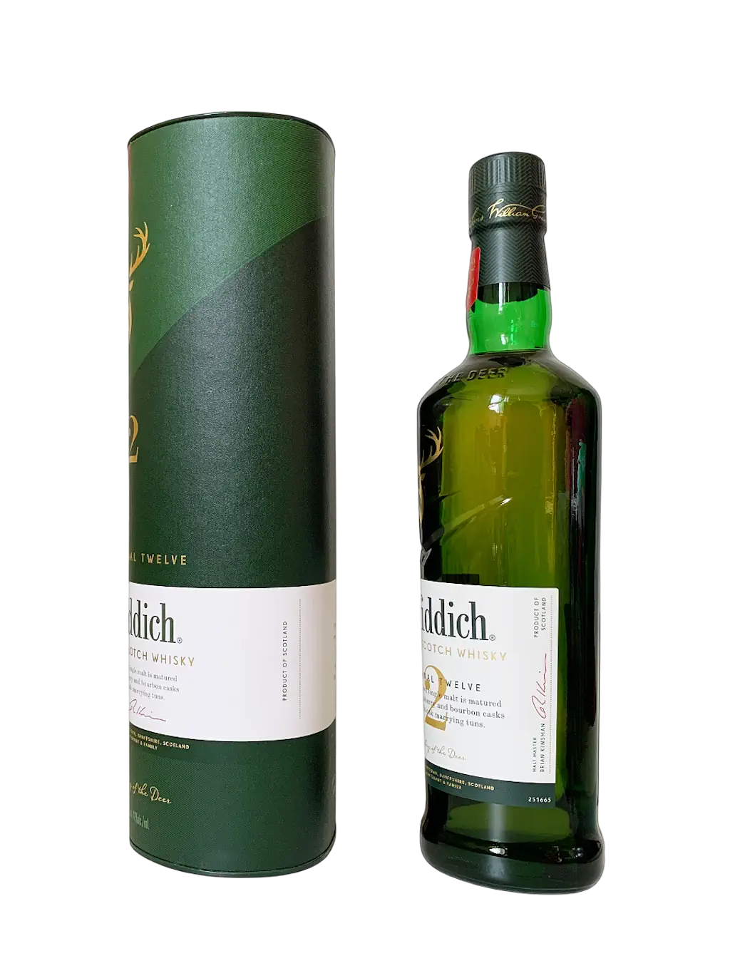 Glenfiddich single malt Scotch whisky Our Original Twelve 12 ans