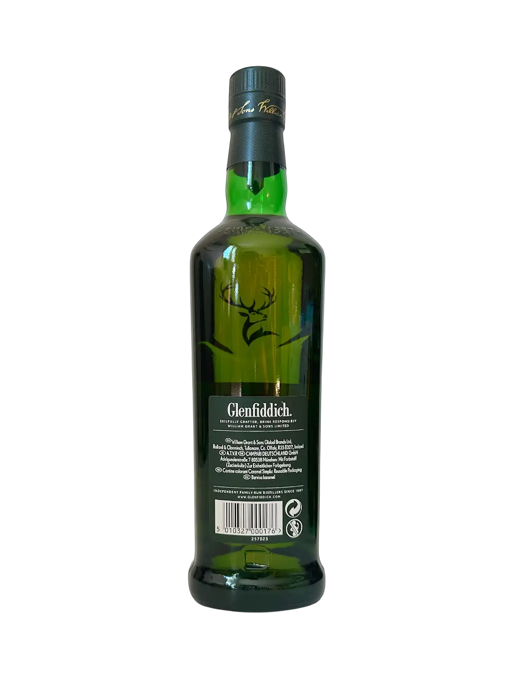 Glenfiddich 12 ans single malt Scotch whisky Original Twelve bouteille nue