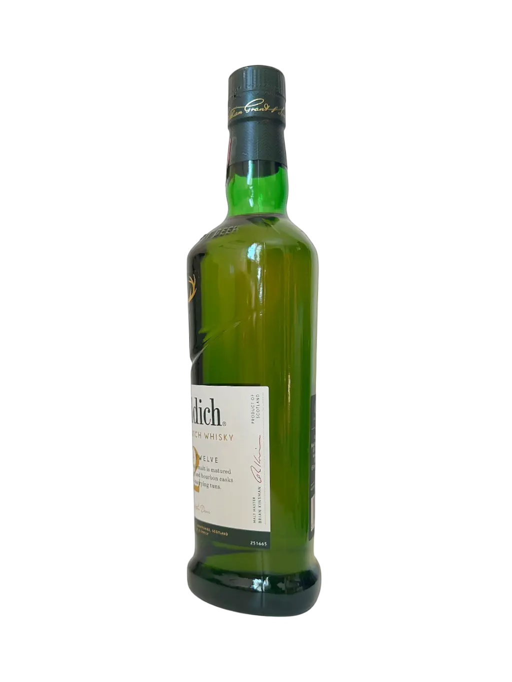 Glenfiddich 12 ans single malt Scotch whisky Original Twelve bouteille nue