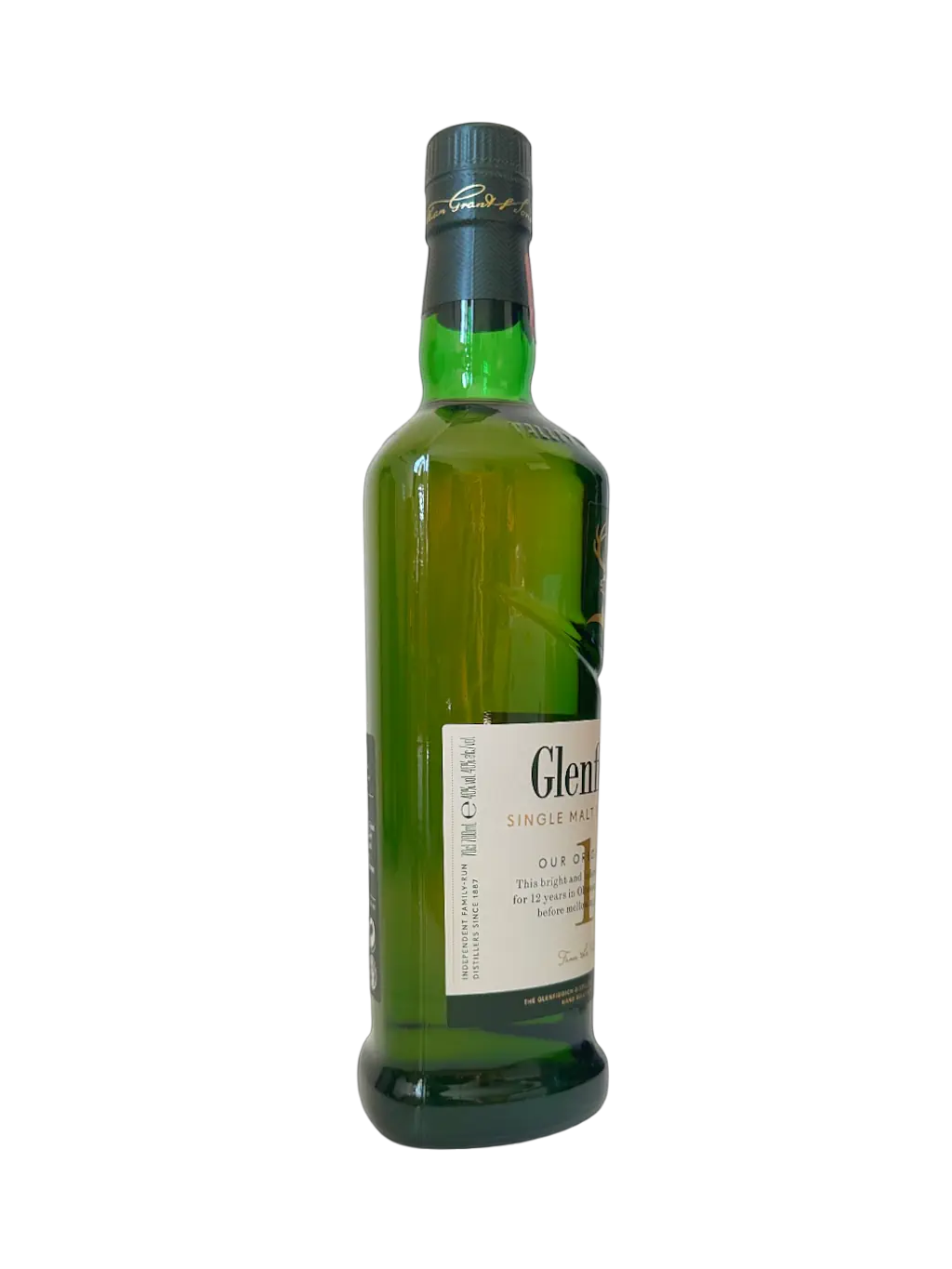 Glenfiddich 12 ans single malt Scotch whisky Original Twelve bouteille nue