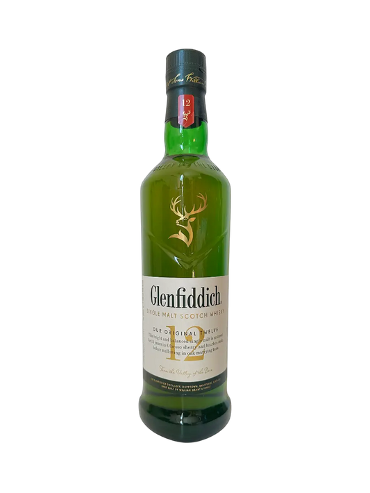 Glenfiddich 12 ans single malt Scotch whisky Original Twelve bouteille nue