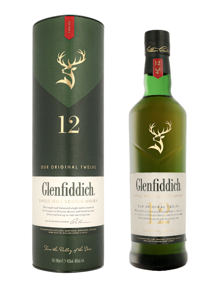 Glenfiddich single malt Scotch whisky Our Original Twelve 12 ans