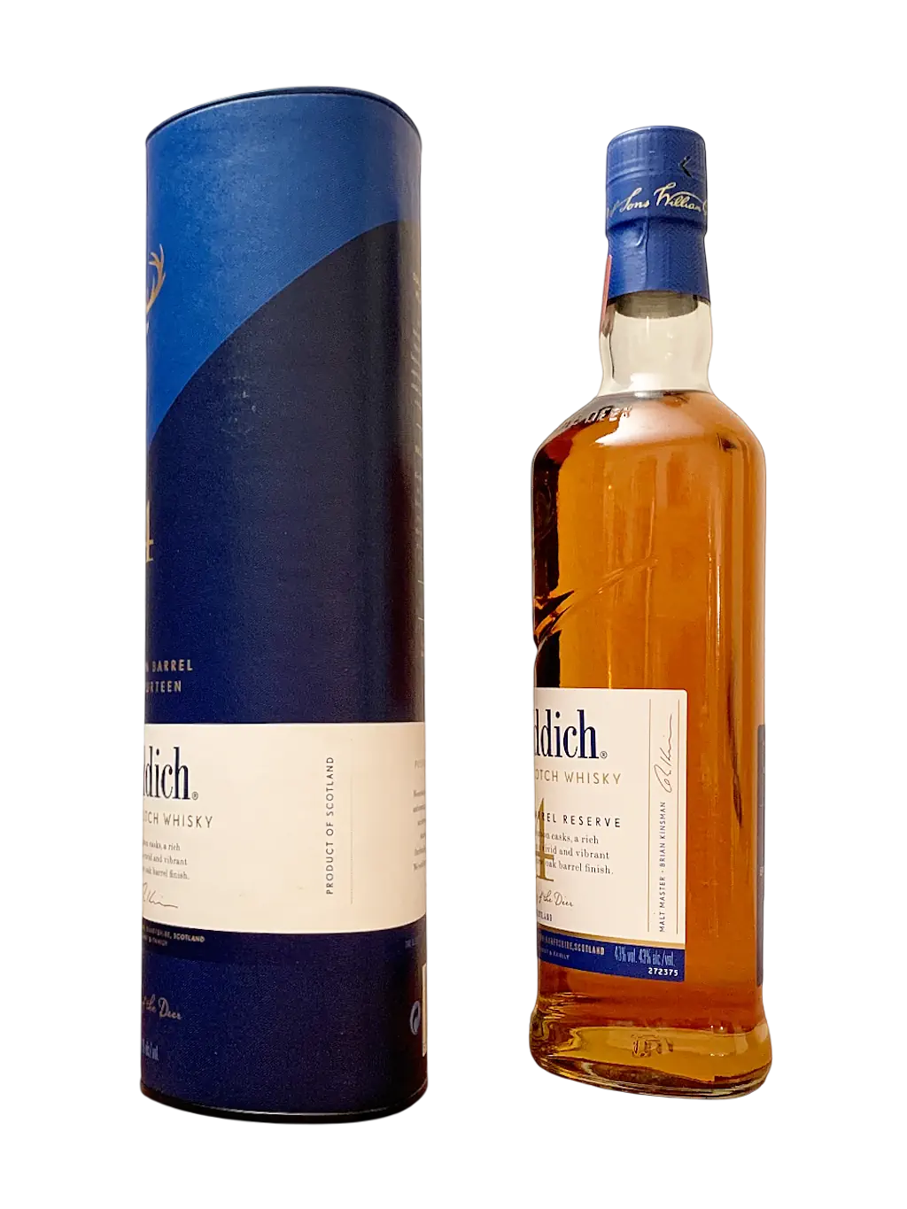 Glenfiddich Single Malt Scotch Whisky 14 ans Our Bourbon Barrel Reserve Fourteen