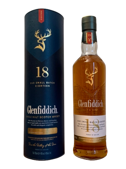 Glenfiddich Single Malt Scotch Whisky 18 ans Our Small Batch Eighteen