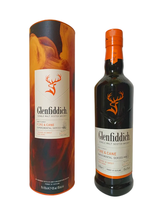 Glenfiddich single malt Scotch whisky Sweet & Smoky Fire & Cane Experimental Series #4