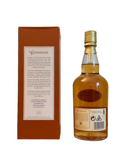 Glenkinchie Lowland Scotch Whisky The Edinburgh Malt 10 years old