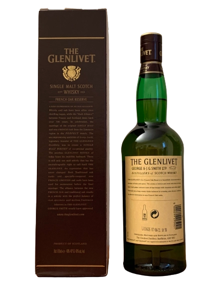 The Glenlivet 15 years of age single malt Scotch whisky French oak reserve