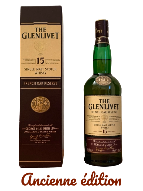 The Glenlivet 15 years of age single malt Scotch whisky French oak reserve