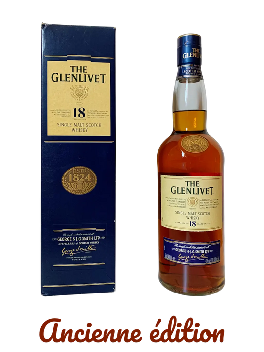 The Glenlivet single malt Scotch whisky aged 18 years