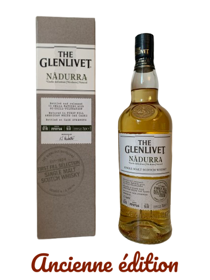 The Glenlivet Nadurra single malt Scotch whisky First Fill Selection Batch FF0716 American white oak casks