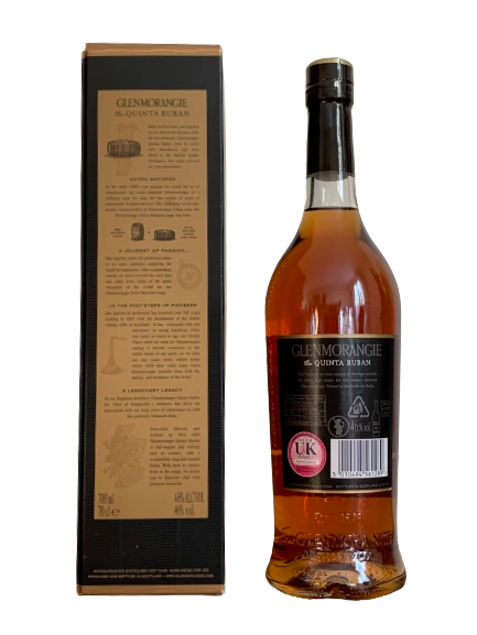 Whisky Single Malt Glenmorangie Extra Matured Port Cask Quinta Ruban 12 ans