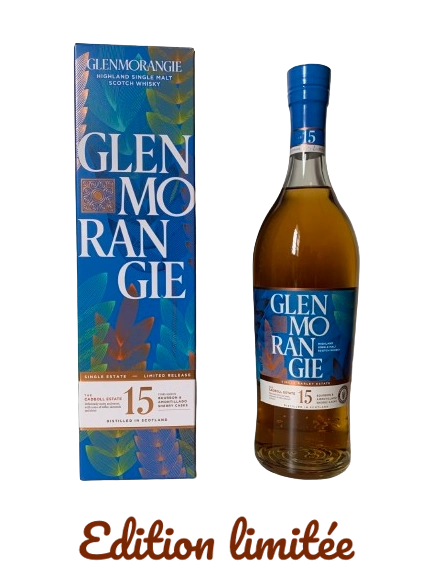 Glenmorangie Highland single malt Scotch whisky The Cadboll Estate aged 15 years single barley estate