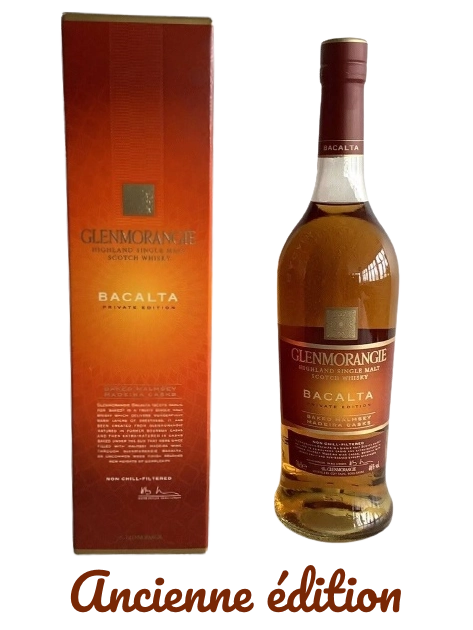 Glenmorangie Highland single malt Scotch whisky Private Edition Bacalta