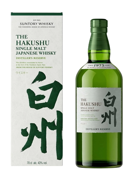 Suntory Whisky Single Malt Japanese Whisky Hakushu Distillers Reserve