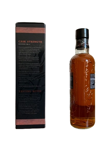 Highland Park Single Malt Scotch whisky Cask Strength release number 3 Robust and Intense