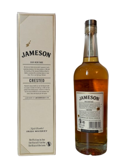 Jameson Crested Triple distilled Irish whiskey