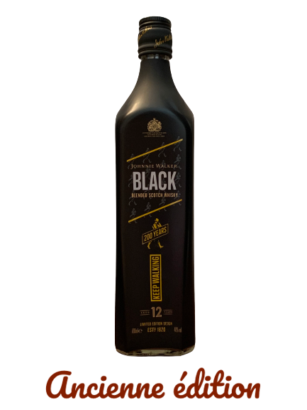 Johnnie Walker Blended Scotch Whisky 12 ans Black Label Limited Edition Design 200 years anniversary