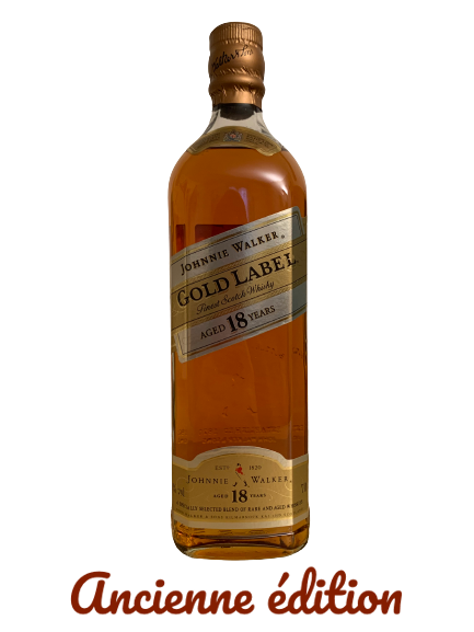 Johnnie Walker Gold Label Finest Scotch whisky aged 18 years. A specially selected blend of rare and aged whiskies.