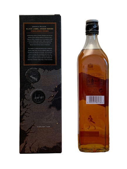 Blended Malt Scotch Whisky Johnnie Walker Black Label 12 ans Highlands Origin Limited Edition