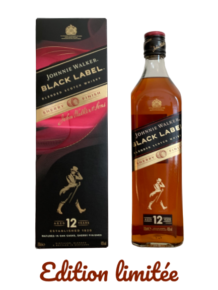 Blended Scotch Whisky Johnnie Walker Black Label 12 ans Sherry Cask Finish