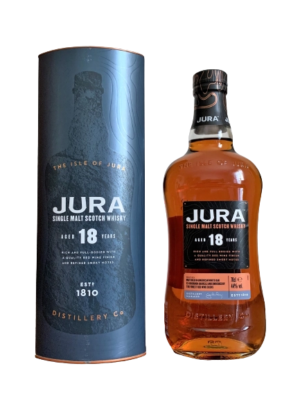 Jura Single Malt Scotch Whisky Aged 18 years Rich and Full-Bodied