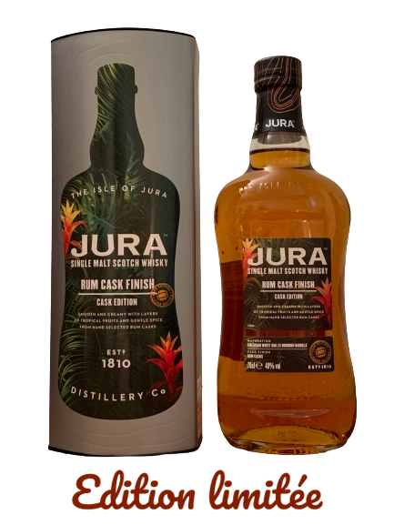 Jura Single Malt Scotch Whisky Rum Cask Finish Cask Edition