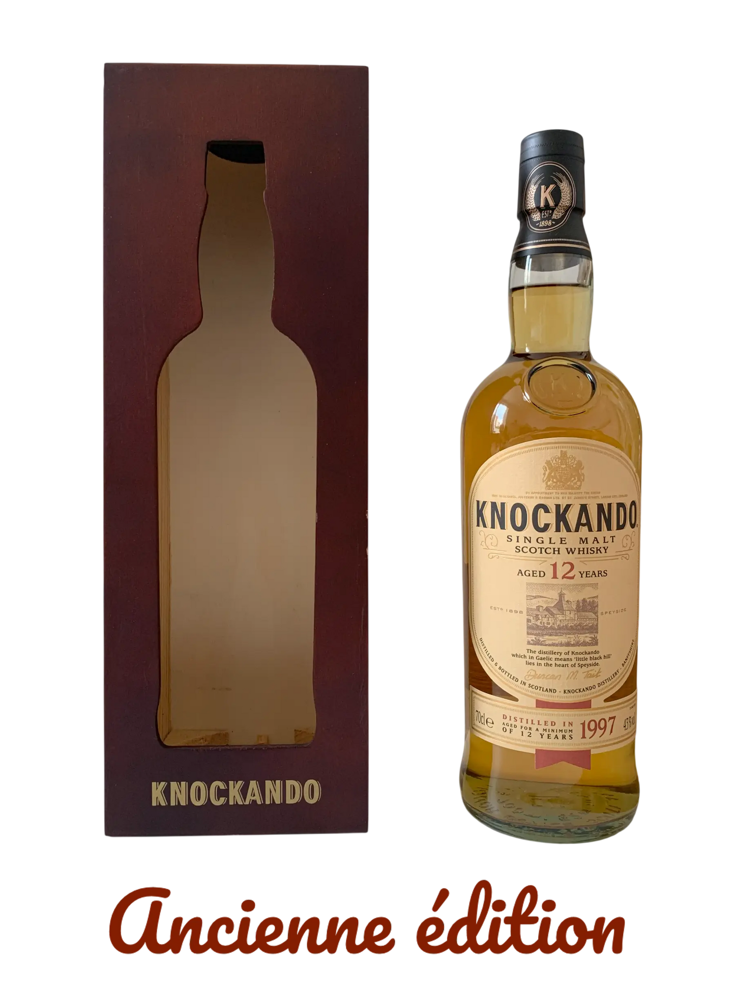 Knockando single malt Scotch whisky aged 12 years distilled in 1997