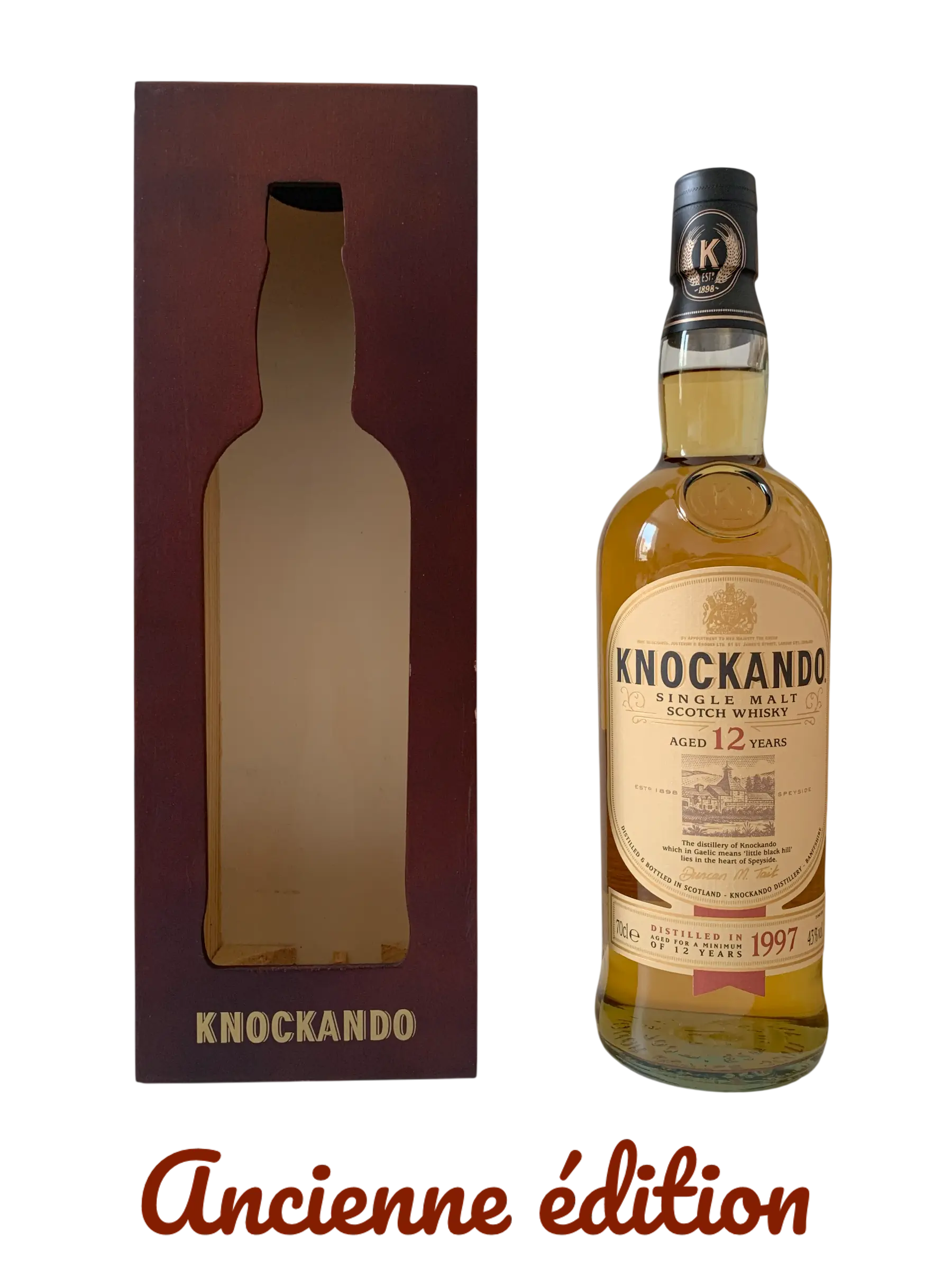 Knockando single malt Scotch whisky aged 12 years distilled in 1997