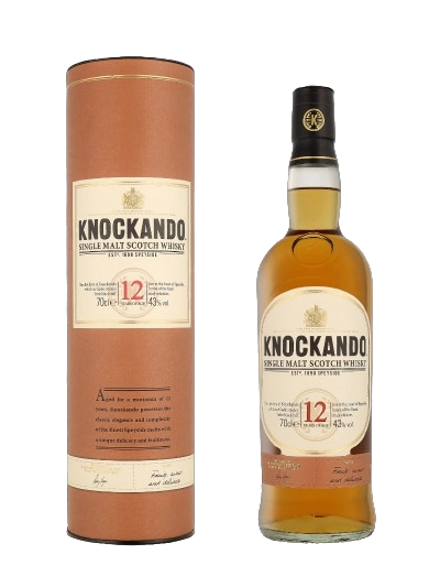 single malt Scotch whisky Knockando aged a minimum of 12 years