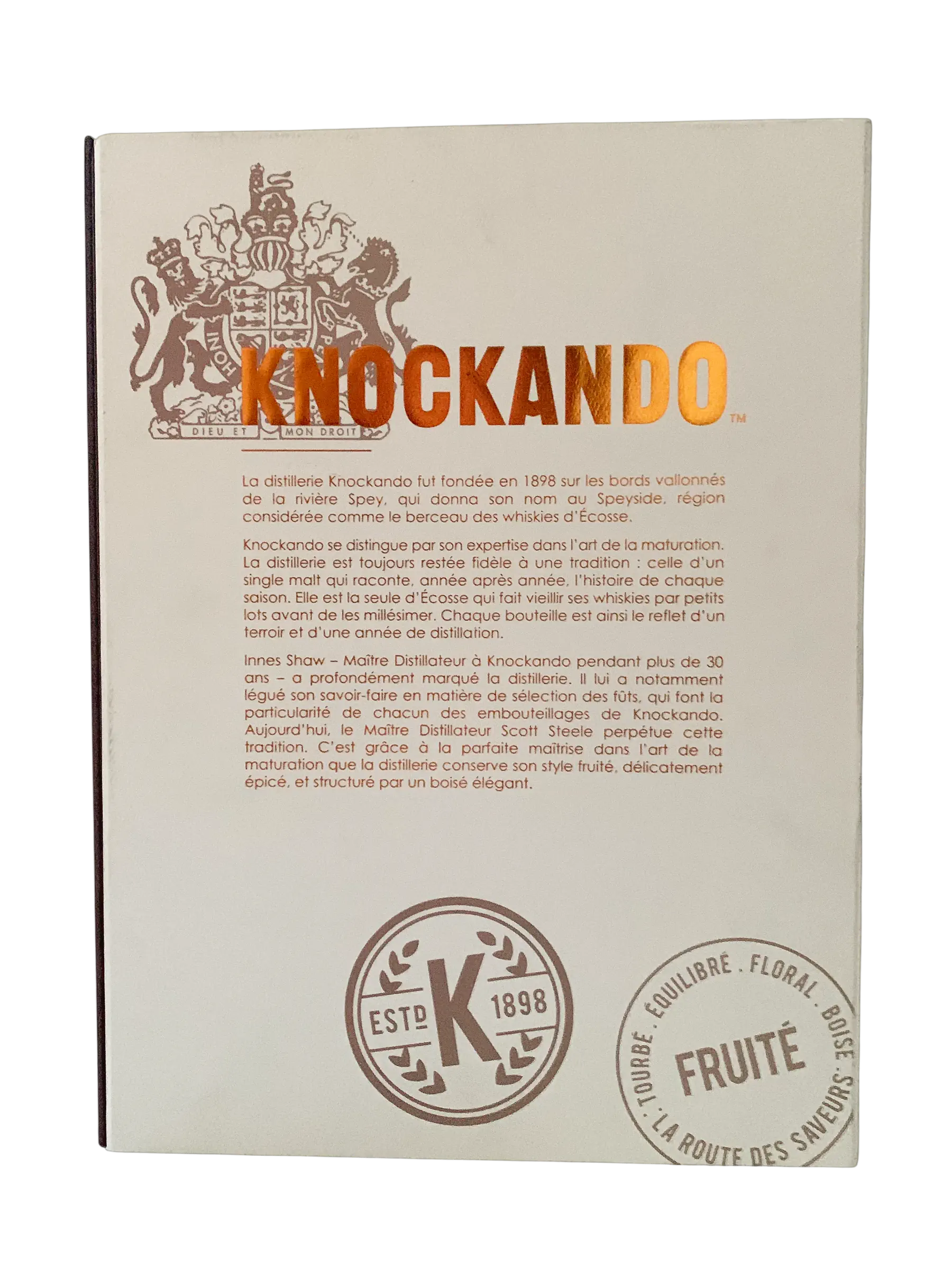 knockando single malt Scotch whisky Master Reserve aged 21 years