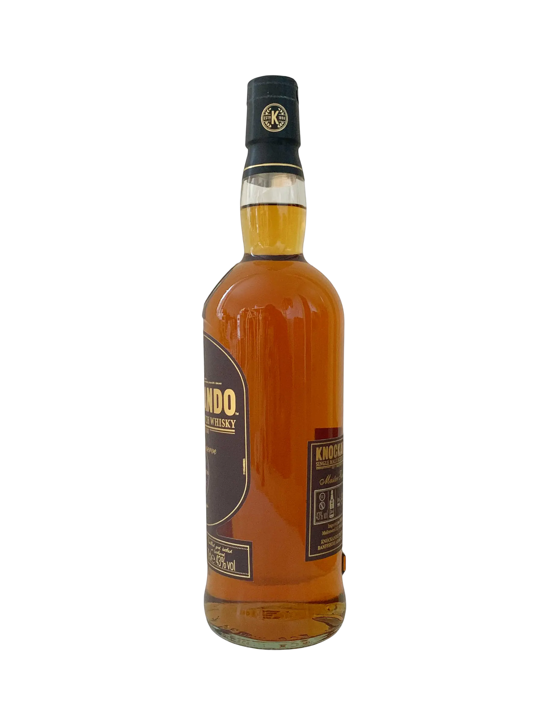 knockando single malt Scotch whisky Master Reserve aged 21 years