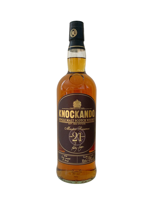 knockando single malt Scotch whisky Master Reserve aged 21 years