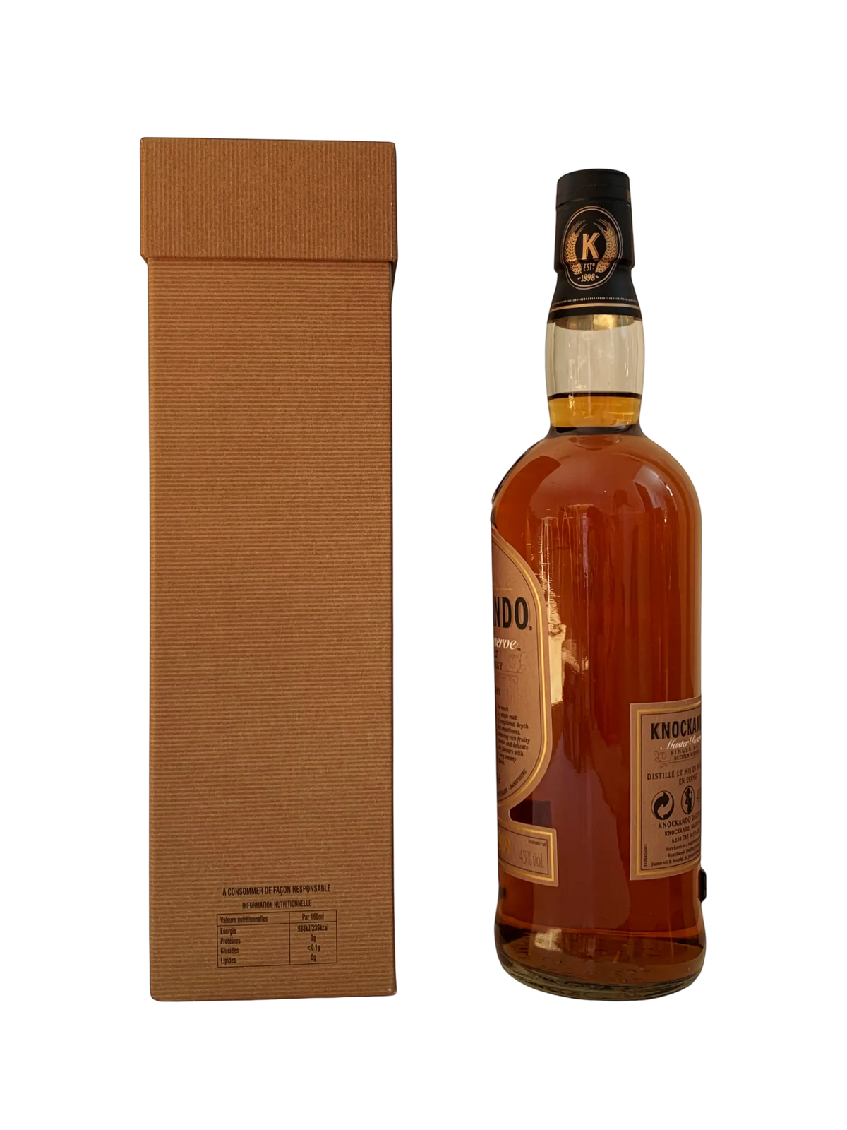Knockando Master Reserve single malt Scotch whisky aged 21 years distilled in 1989