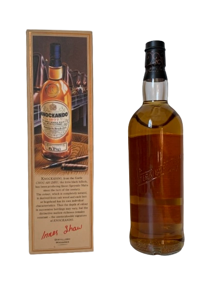 Knockando pure single malt Scotch whisky saison 1977 mis en bouteille en 1991