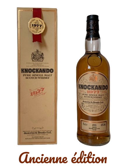 Knockando pure single malt Scotch whisky saison 1977 mis en bouteille en 1991