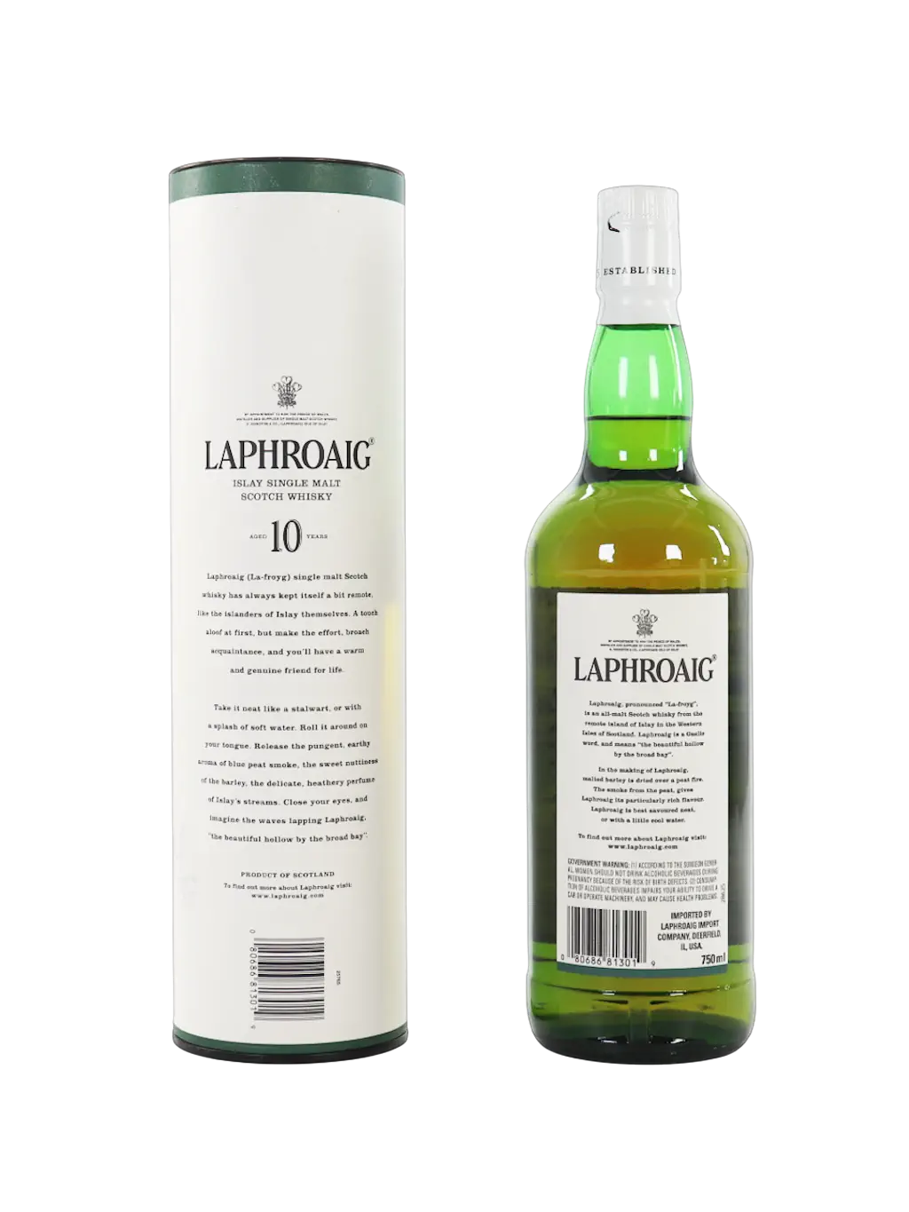 Laphroaig 10 ans Islay single malt Scotch Whisky