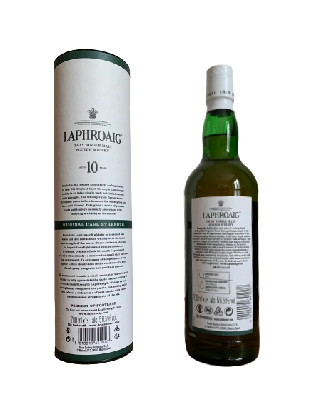 Laphroaig Islay Single Malt Scotch Whisky Original Cask Strength Batch 015 bottled in December 2021