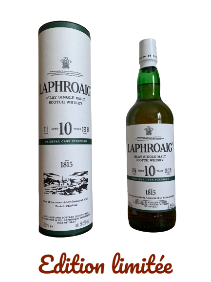 Laphroaig Islay Single Malt Scotch Whisky Original Cask Strength Batch 015 bottled in December 2021