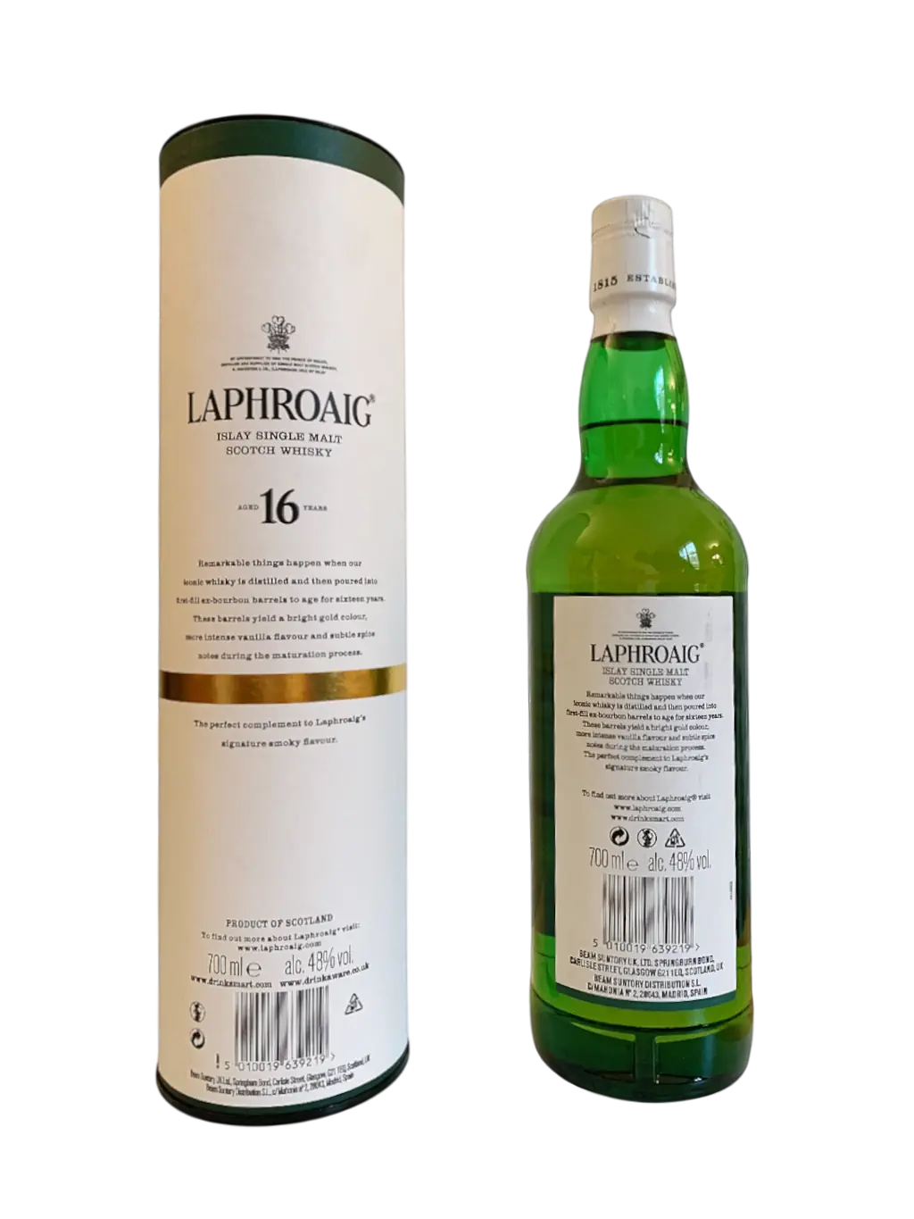 Laphroaig Islay single malt Scotch whisky aged 16 years