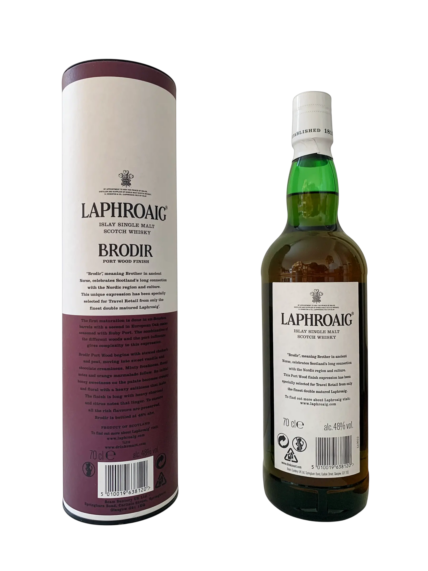Laphroaig Islay single malt Scotch whisky Brodir Port Wood Finish Travel Retail Exclusive