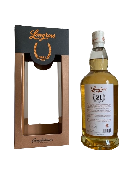 Longrow 21 years old Peated Campbeltown Single Malt Scotch Whisky Single Cask Limited release