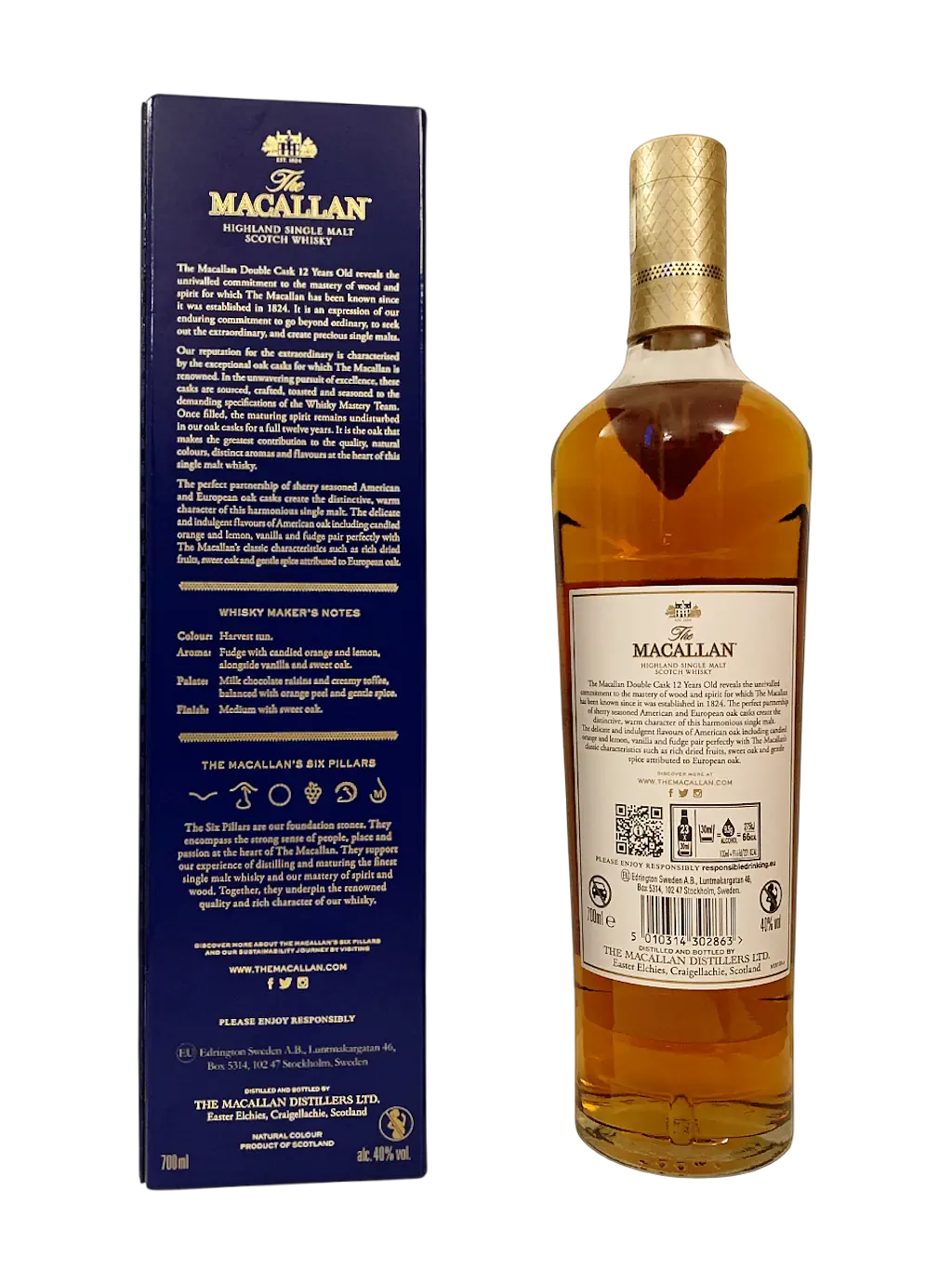 The Macallan Highland Single Malt Scotch Whisky 12 ans Double Cask