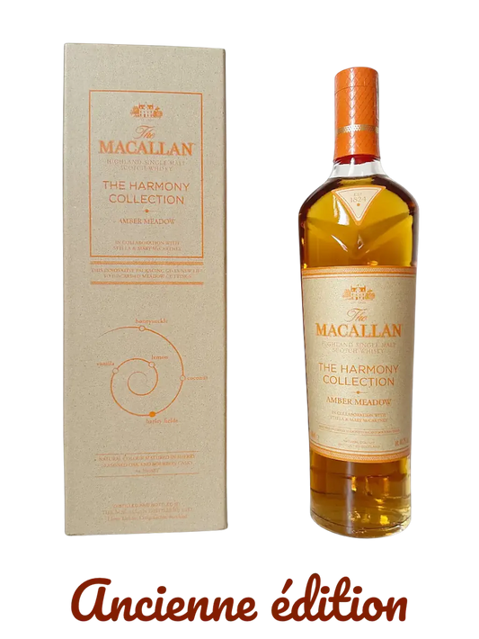 The Macallan Highland single malt Scotch whisky The Harmony Collection Amber Meadow in collaboration with Stella & Mary McCartney