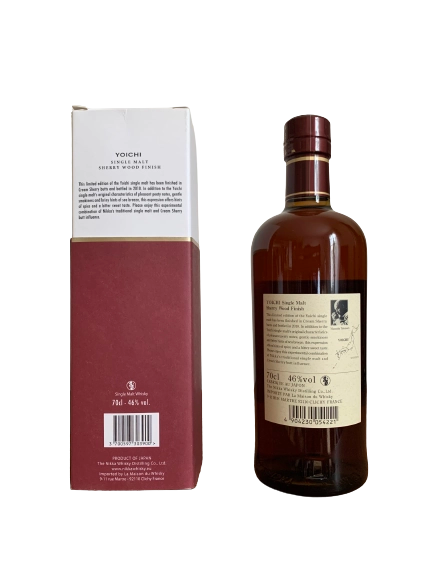 Nikka Japanese Whisky Single Malt Yoichi Sherry Wood Finish Bottled in 2018