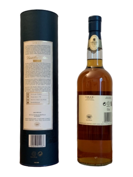 Oban Highland Single Matlt Scotch Whisky Distillers Edition 2015