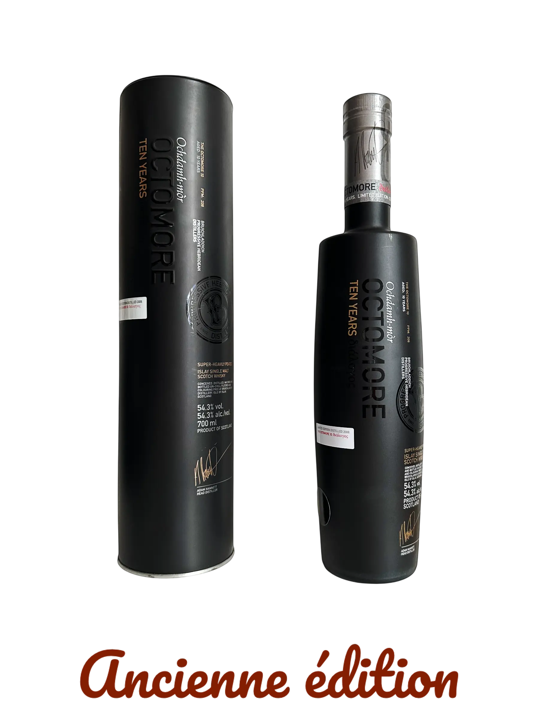 Octomore Islay single malt Scotch whisky 10 years limited edition distilled in 2009
