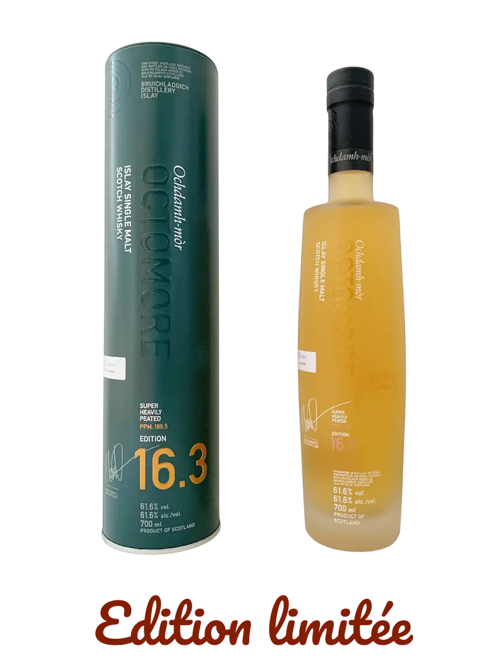Octomore Islay single malt Scotch whisky Islay Barley 16.3 2025 The Impossible Equation