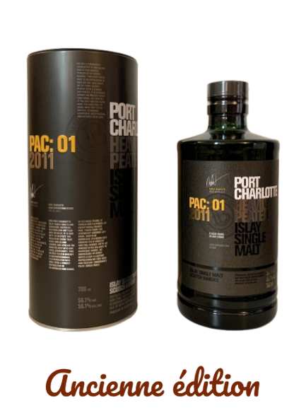 Port Charlotte heavily peated Islay single malt PAC:01 2011 cask exploration series